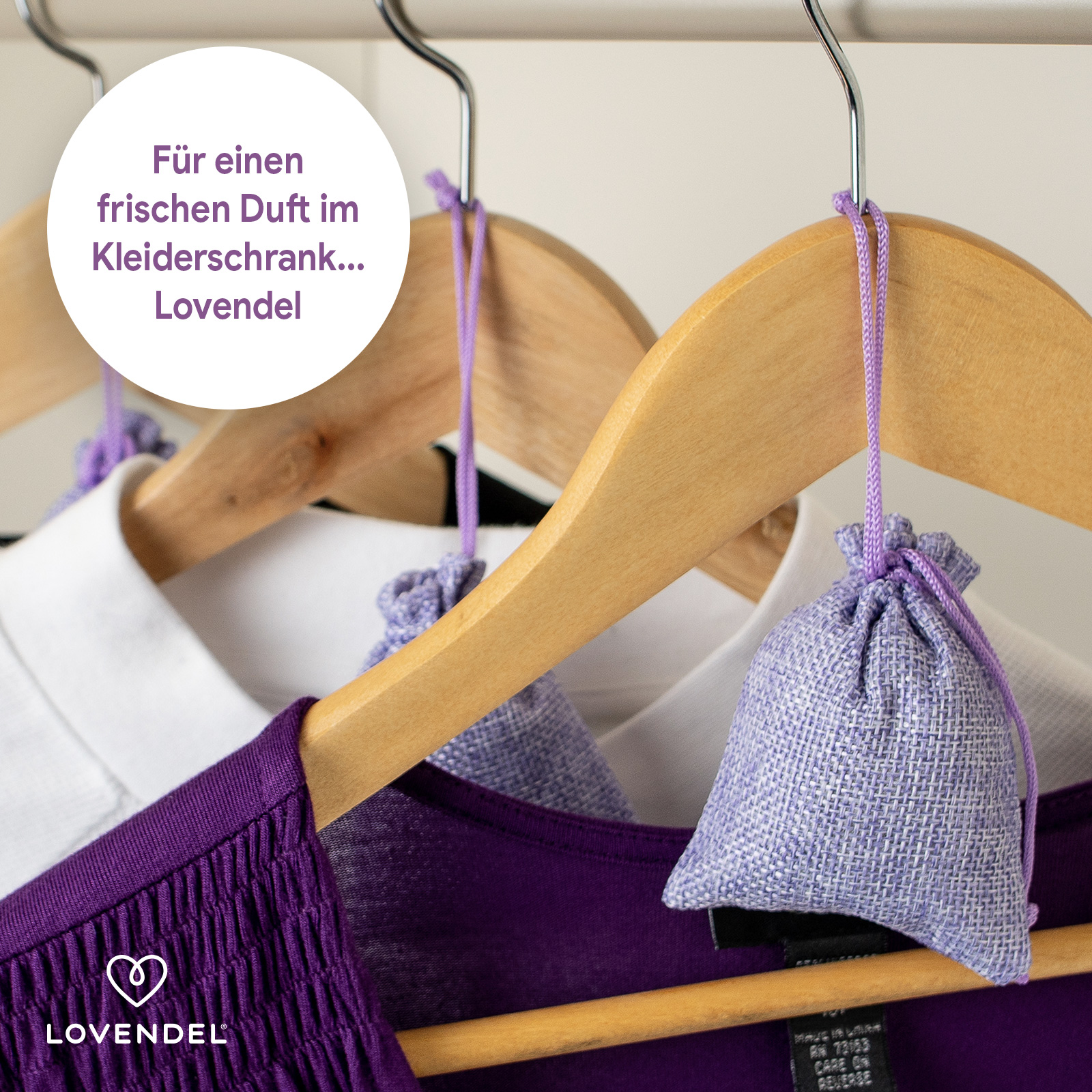 Lovendel® Frischer Duft im Kleiderschrank